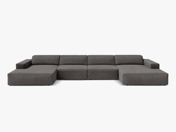 Panoramic Modular Sofa with Spacious Seating & Modern Comfort W364