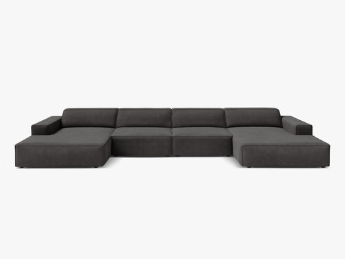 Panoramic Modular Sofa with Spacious Seating & Modern Comfort W364