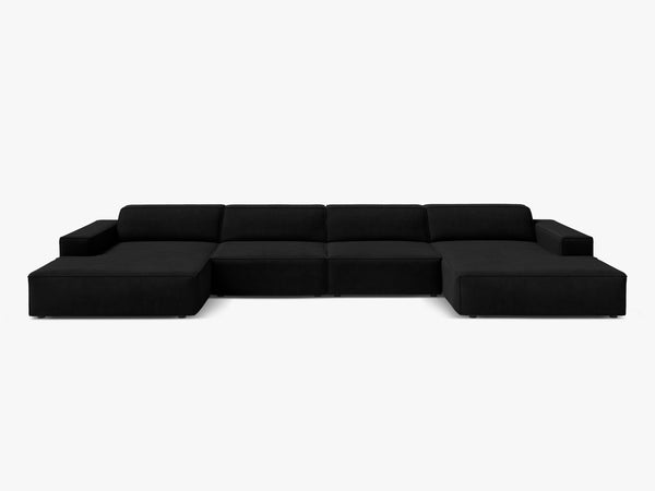 Panoramic Modular Sofa with Spacious Seating & Modern Comfort W364