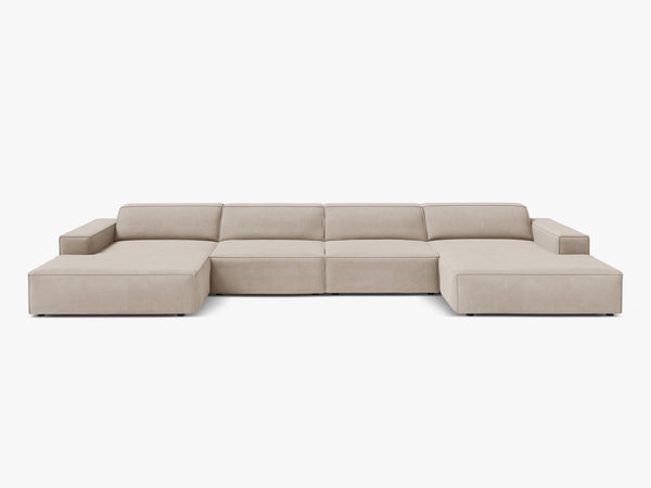 Panoramic Modular Sofa with Spacious Seating & Modern Comfort W364