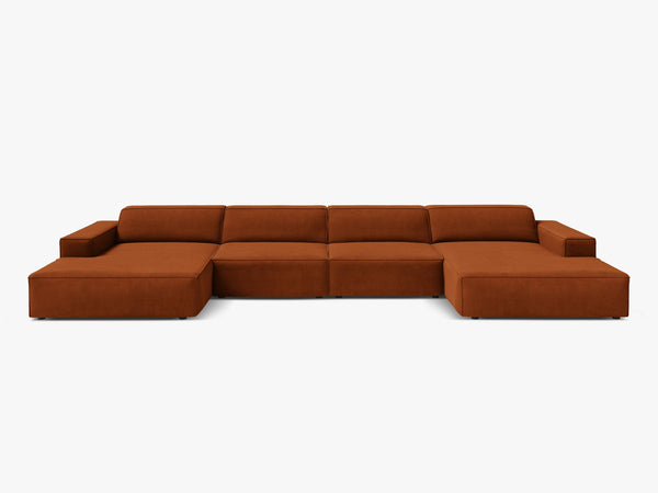 Panoramic Modular Sofa with Spacious Seating & Modern Comfort W364