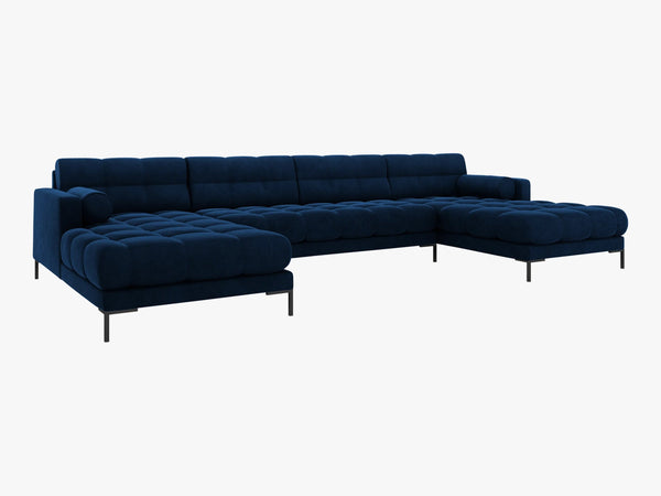 Panoramic Sofa with Quilted Design & Spacious Seating W383