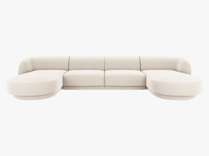 U-Shaped Panoramic Modular Sofa – Spacious Design with Medium-Firm Comfort W330
