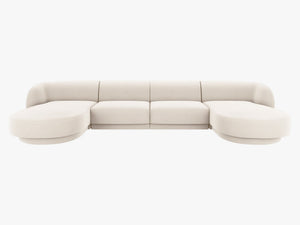 U-Shaped Panoramic Modular Sofa – Spacious Design with Medium-Firm Comfort W330
