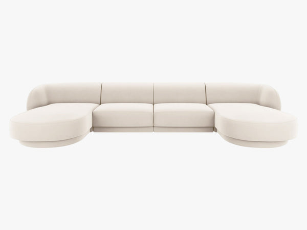 U-Shaped Panoramic Modular Sofa – Spacious Design with Medium-Firm Comfort W330