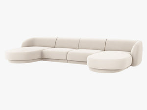 U-Shaped Panoramic Modular Sofa – Spacious Design with Medium-Firm Comfort W330
