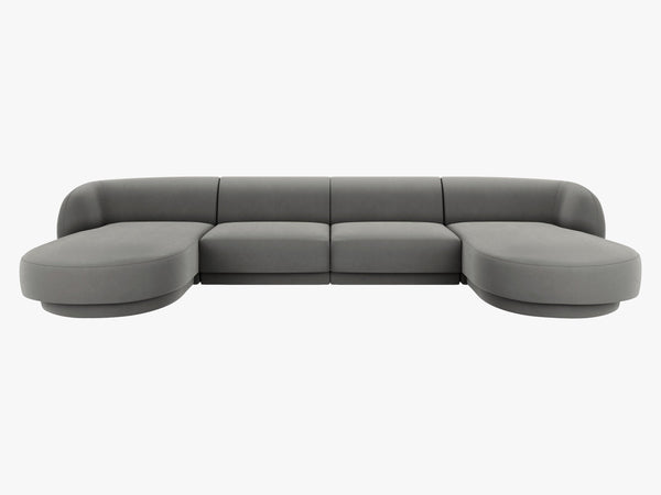 U-Shaped Panoramic Modular Sofa – Spacious Design with Medium-Firm Comfort W330
