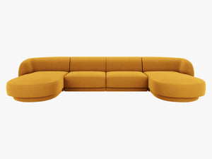 U-Shaped Panoramic Modular Sofa – Spacious Design with Medium-Firm Comfort W330