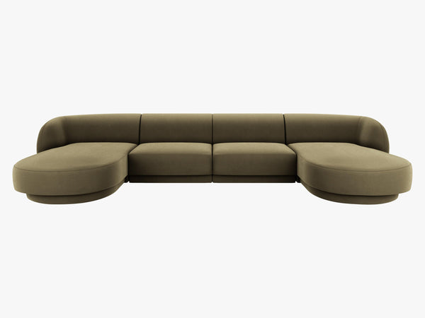 U-Shaped Panoramic Modular Sofa – Spacious Design with Medium-Firm Comfort W330