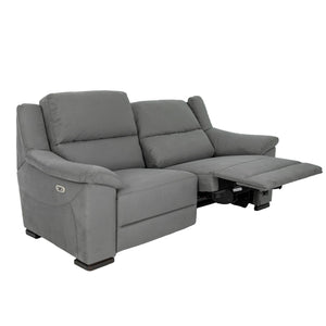 Relax sofa set 2 and 3 seater sofas in grey fabric