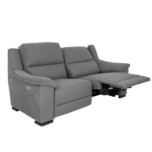Relax sofa set 2 and 3 seater sofas in grey fabric
