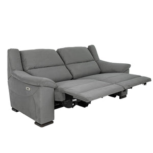 Relax sofa set 2 and 3 seater sofas in grey fabric