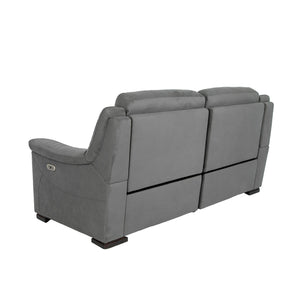 Relax sofa set 2 and 3 seater sofas in grey fabric