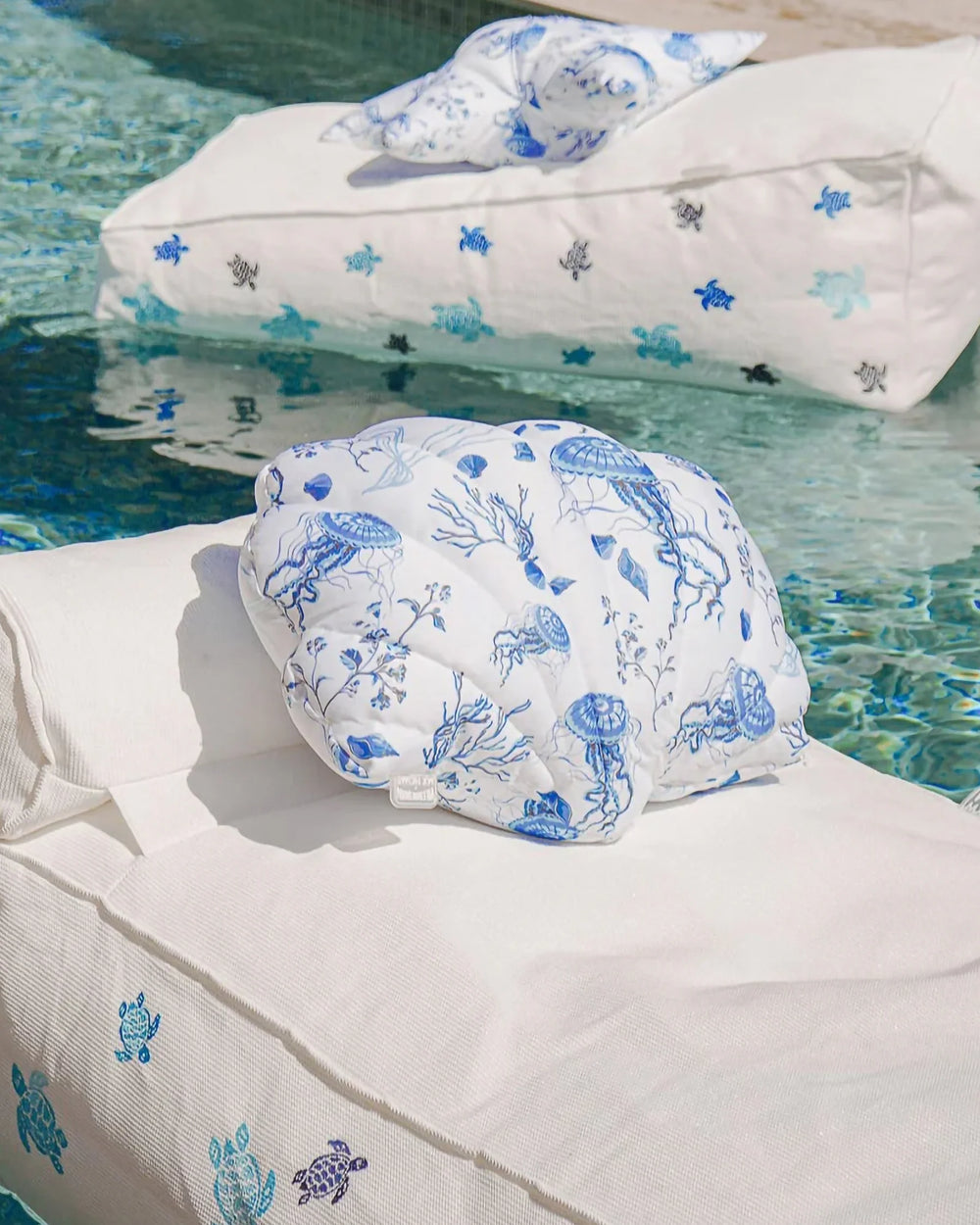 Shell Cushion – Jellyfish Patterns