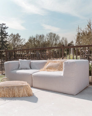 Modular Sofa – 3-Seater, Grey Linen