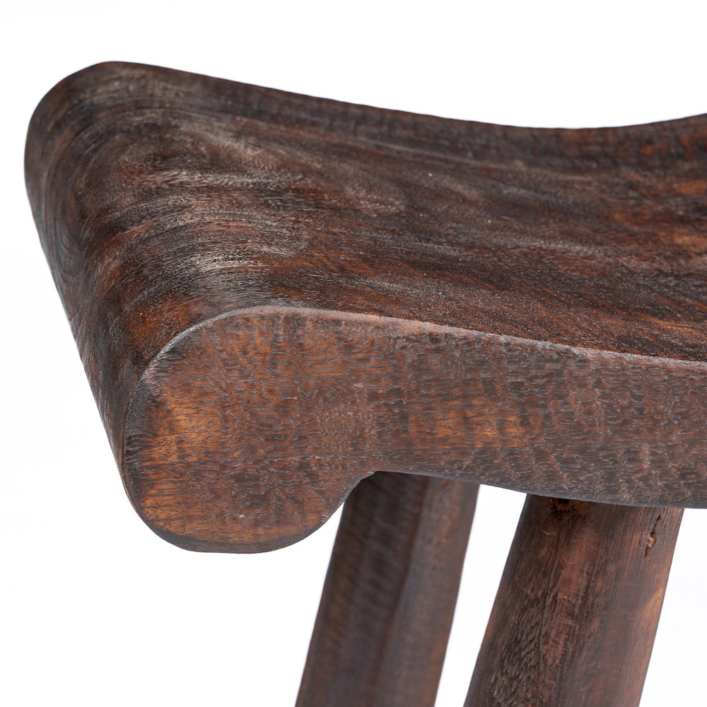 Lombok Wave Bench – Dark Walnut – M L150