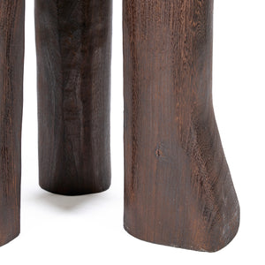 Java Tripod Side Table – Dark Walnut D40