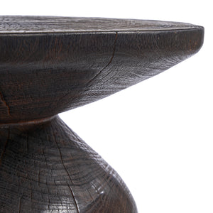 Drumline Side Table – Dark Walnut D50