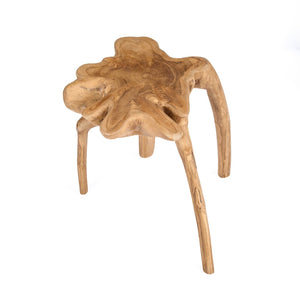 Reclaimed Root Wood Side Table – Natural Finish W45