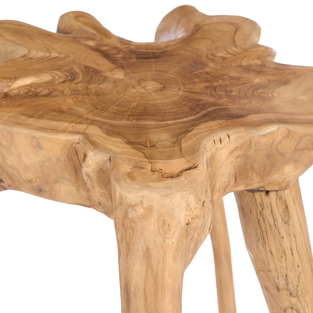 Reclaimed Root Wood Side Table – Natural Finish W45