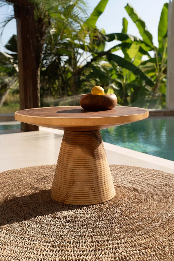 Solid Suar Wood Coffee Table – Natural Finish D70