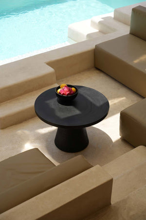 Solid Suar Wood Coffee Table – Black Finish D70