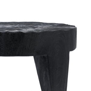 Solid Suar Wood Coffee Table – Black Finish D61
