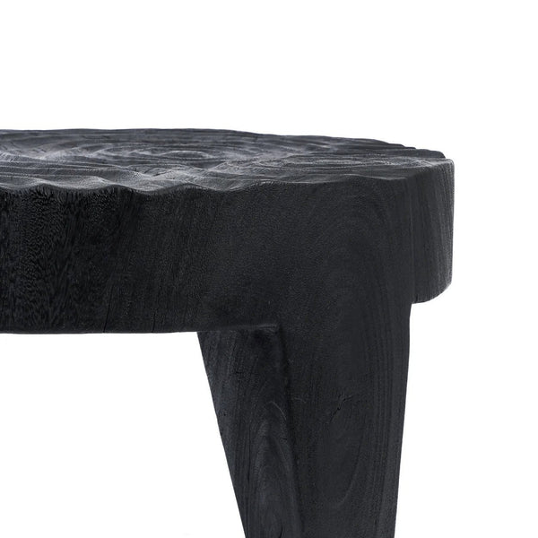 Solid Suar Wood Coffee Table – Black Finish D61