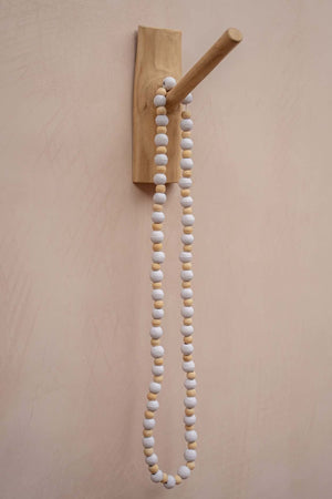 Solid Teak Wood Wall Hook – Natural Finish