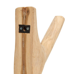 Solid Teak Wood Wall Hook – Natural Finish