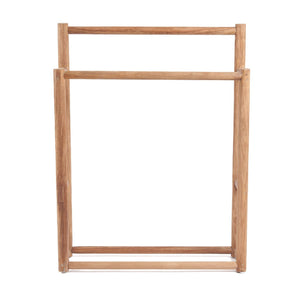 Rustic Teak Wood Towel Hanger