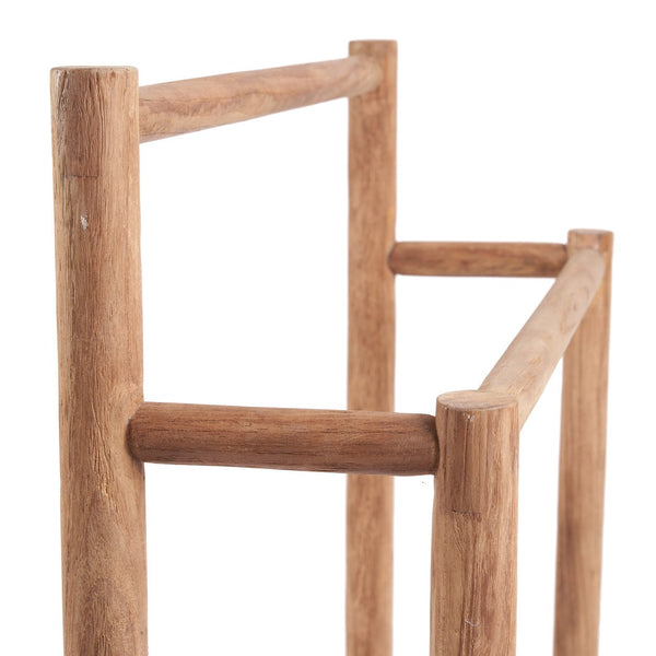 Rustic Teak Wood Towel Hanger