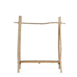 Solid Teak Wood Clothes Rack – Natural Finish