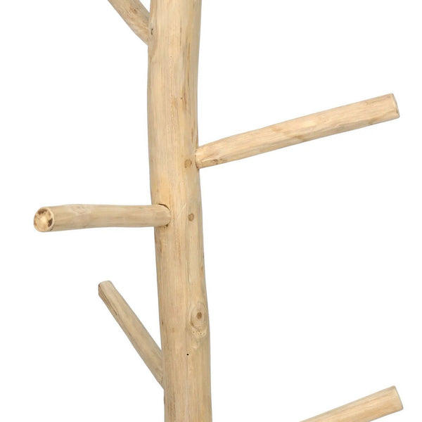 Solid Teak Wood Coat Hanger – Natural Finish