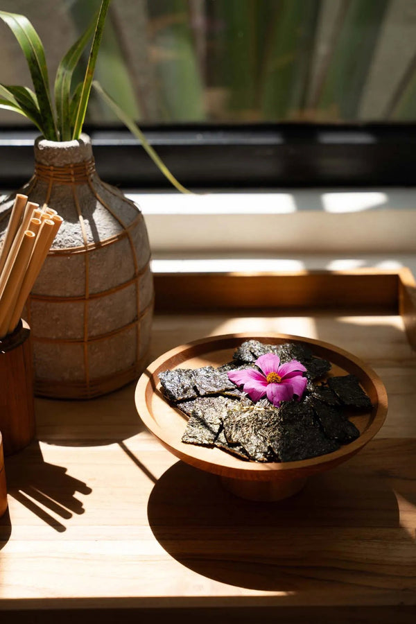 Teak Root Cake Dish S