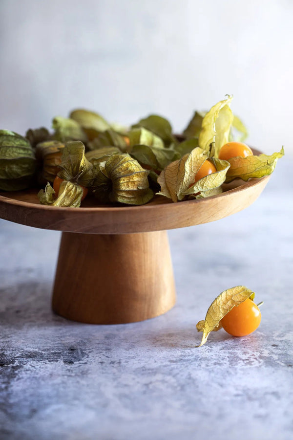 Teak Root Cake Dish S