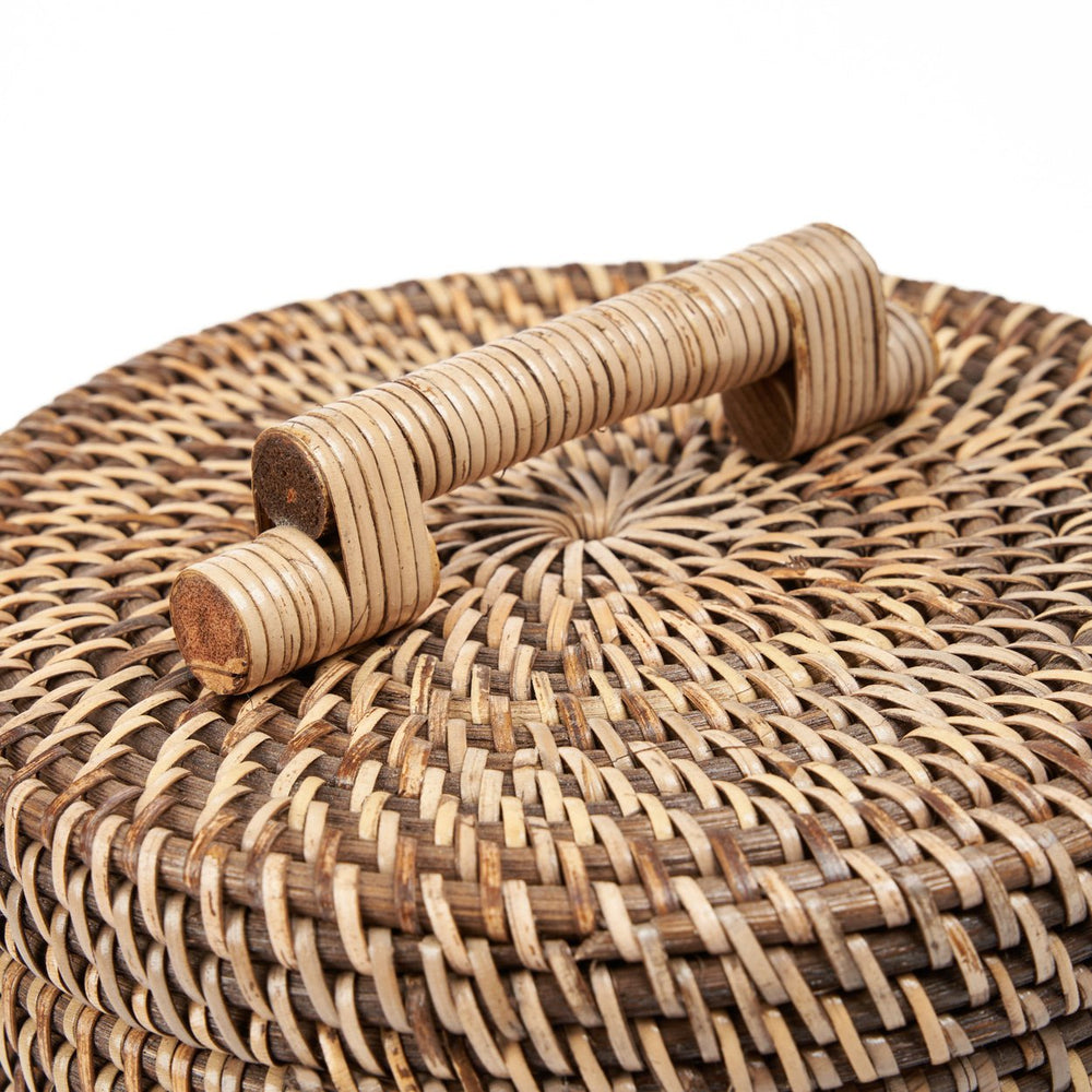 Rattan Bin High Natural Brown