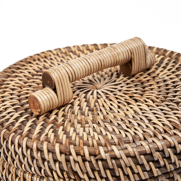 Rattan Bin High Natural Brown