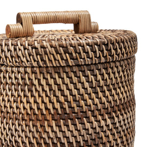 Rattan Bin High Natural Brown