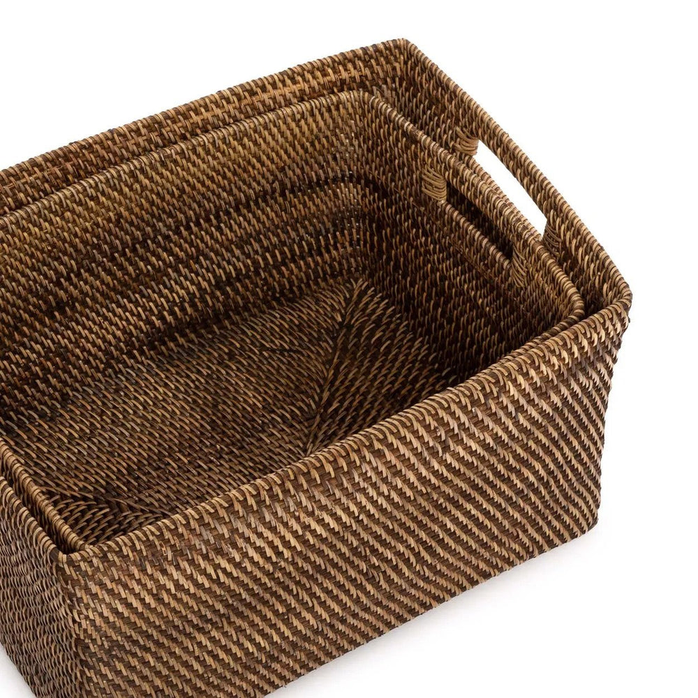 Colonial Magazine Basket Natural Brown L