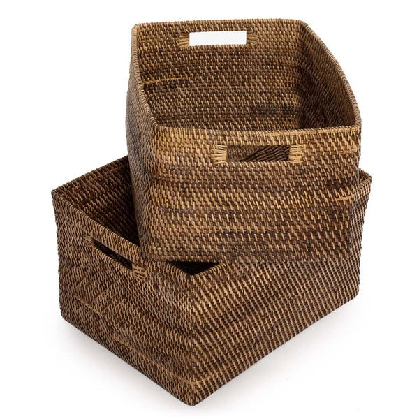 Colonial Magazine Basket Natural Brown L