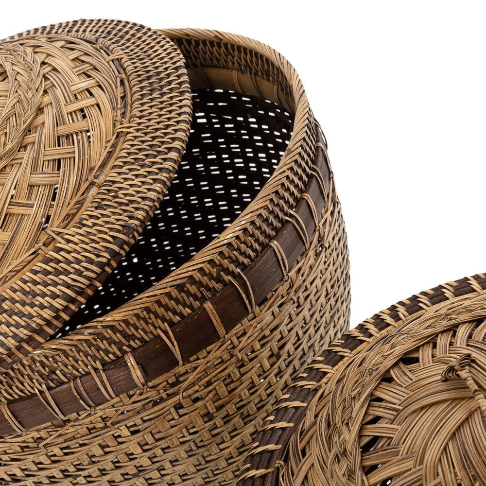 Colonial Storage Basket Natural Brown M