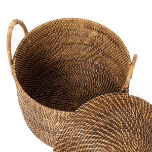 Colonial Handles Basket Natural Brown