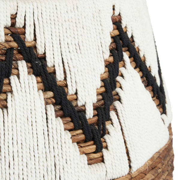 Little Bay Beach Basket Natural White L