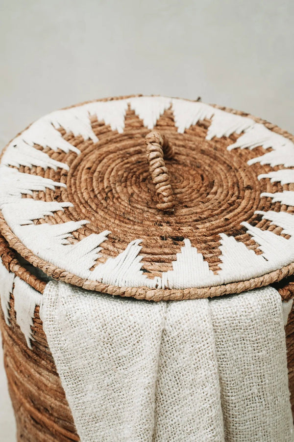 Banana Stitched Laundry Basket M