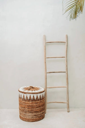 Banana Stitched Laundry Basket M