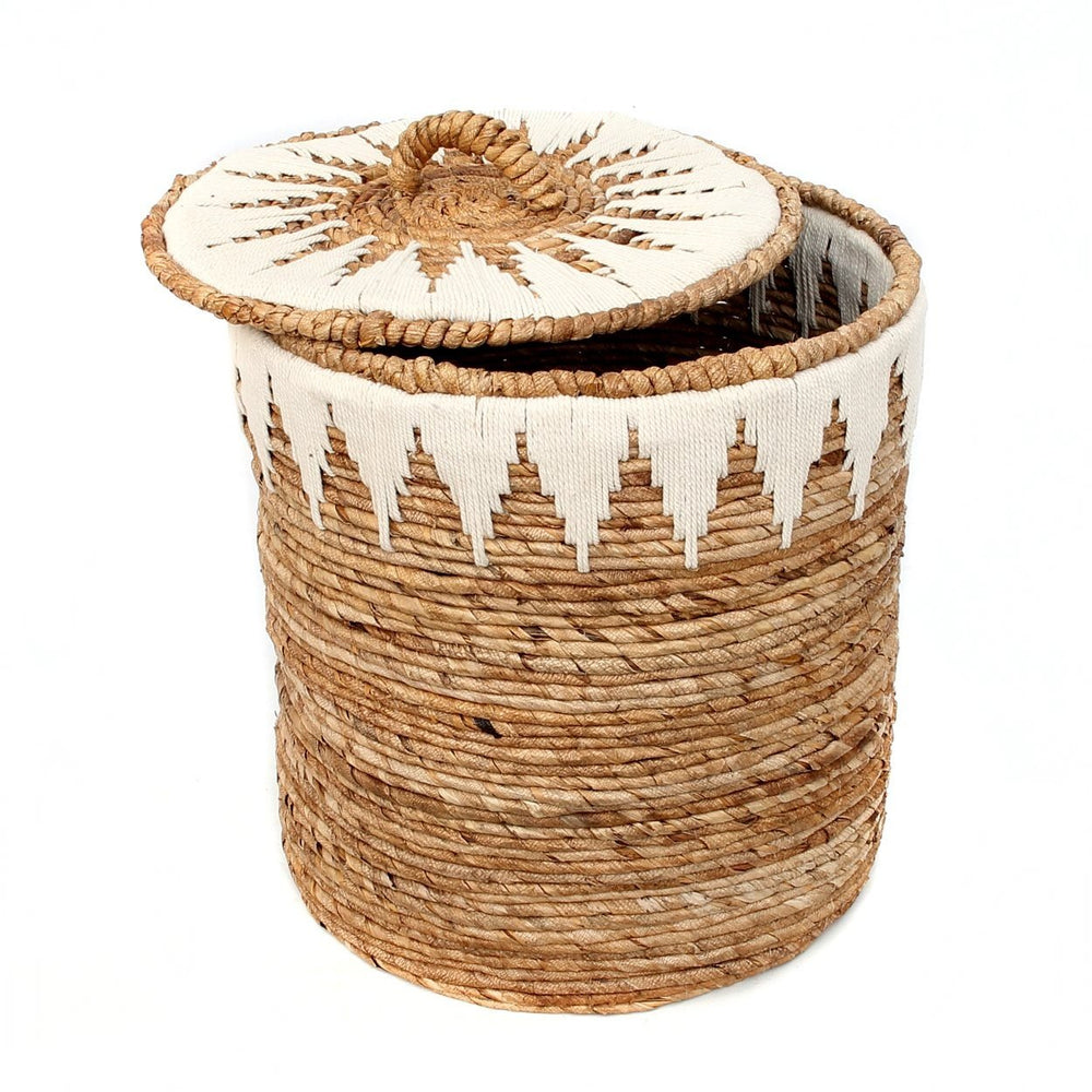 Banana Stitched Laundry Basket L