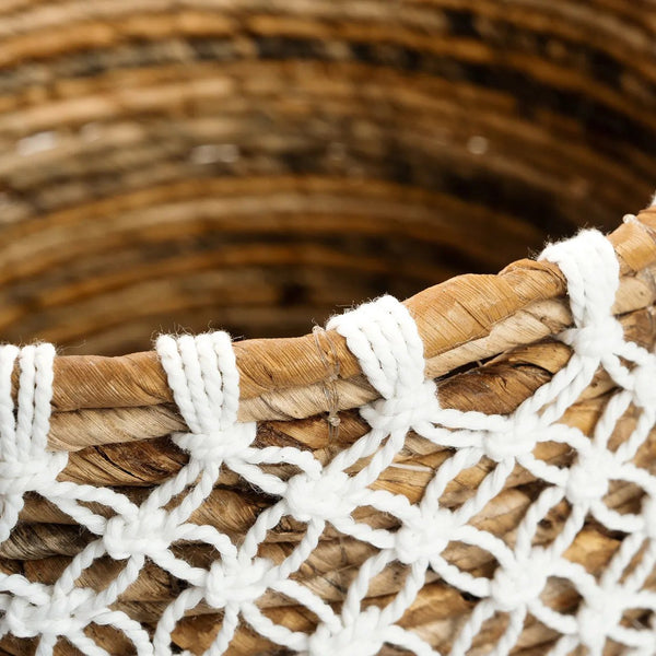 Crossed Stitched Macrame Basket S