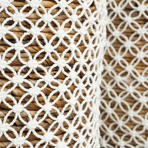 Crossed Stitched Macrame Basket S