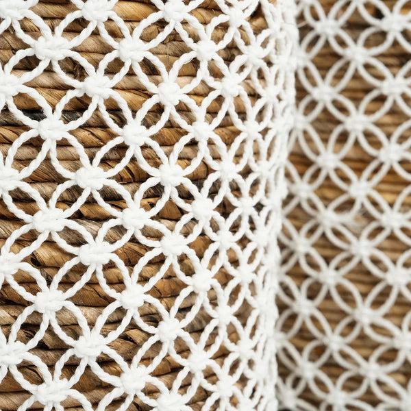 Crossed Stitched Macrame Basket S